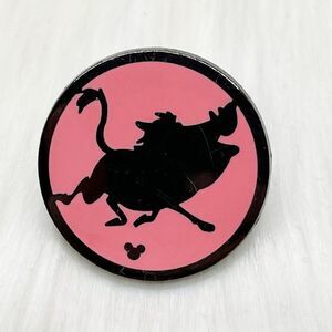 🔮 5/$25 Disney Lion King Character Silhouettes‎ Pumbaa Pin